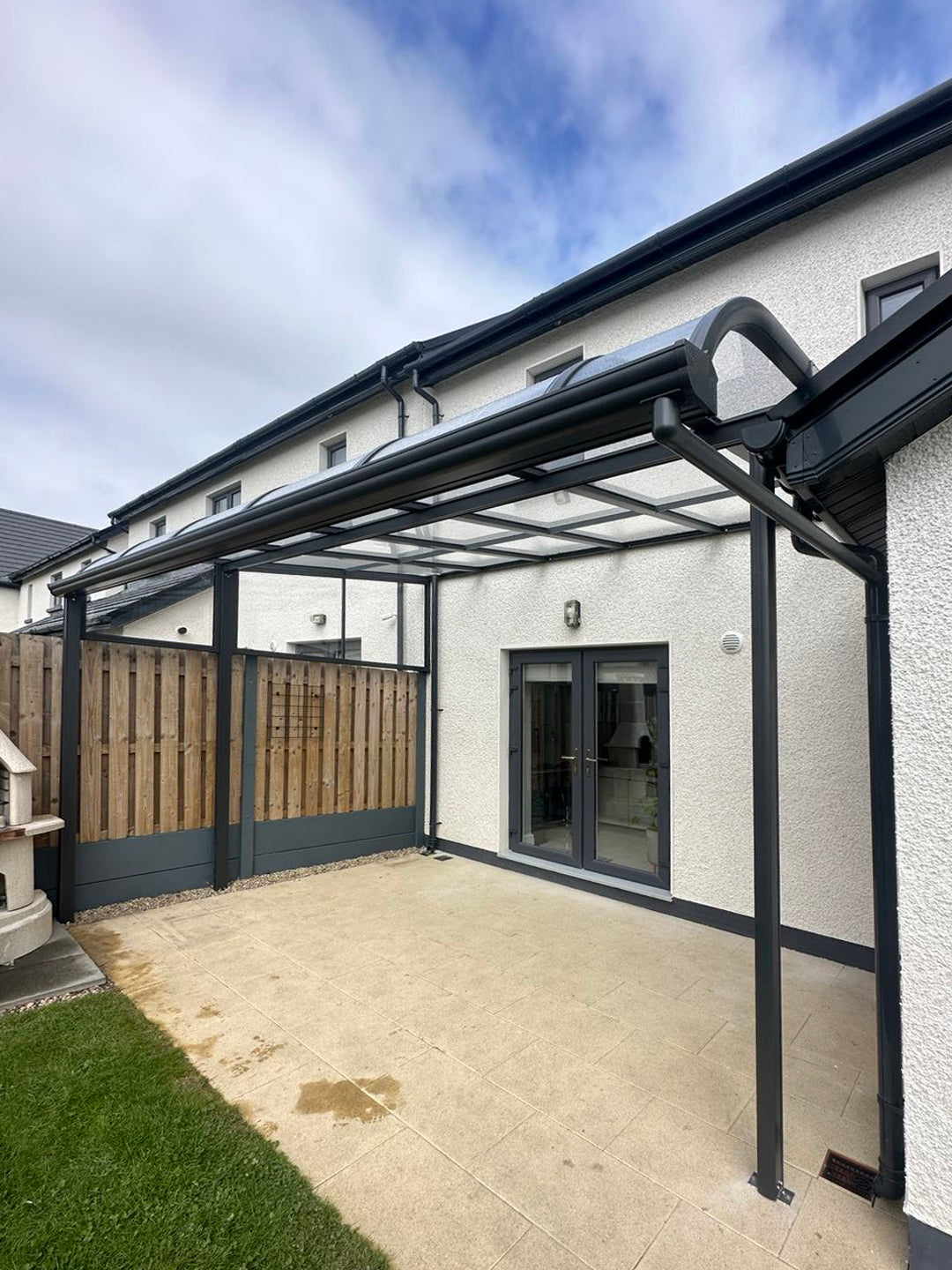 Aluminium Canopy in Lusk, County Dublin