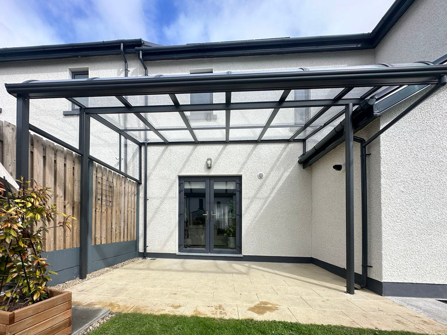 Aluminium Canopy in Lusk, County Dublin