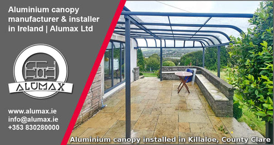 aluminium canopy manufacturer and installer in Ireland