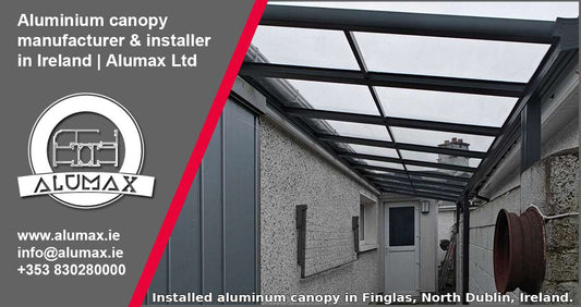 Aluminium canopy in Finglas, North Dublin