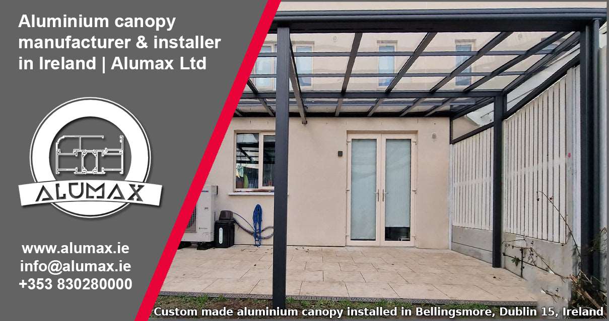 Aluminium canopy installed in Bellingsmore, Dublin 15