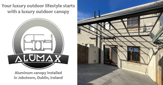 Aluminum canopy installed in Jobstown, Dublin