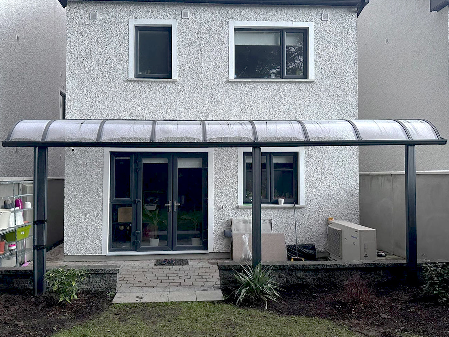 Aluminium canopy installed in Dublin
