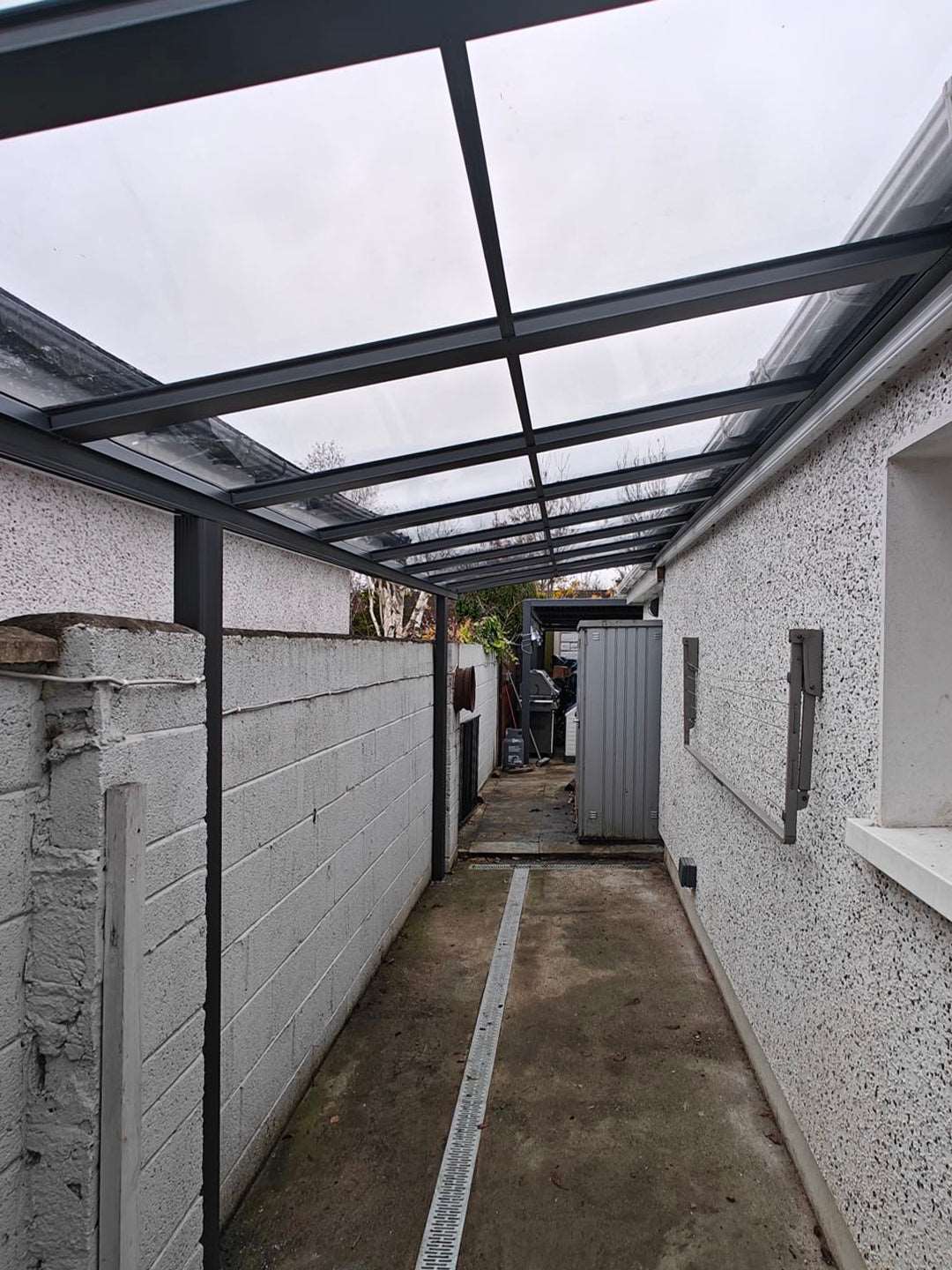 Bespoke aluminium canopy in Finglas, North Dublin