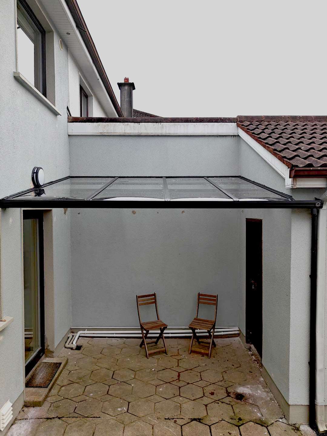 Custom made aluminium canopies in Ireland