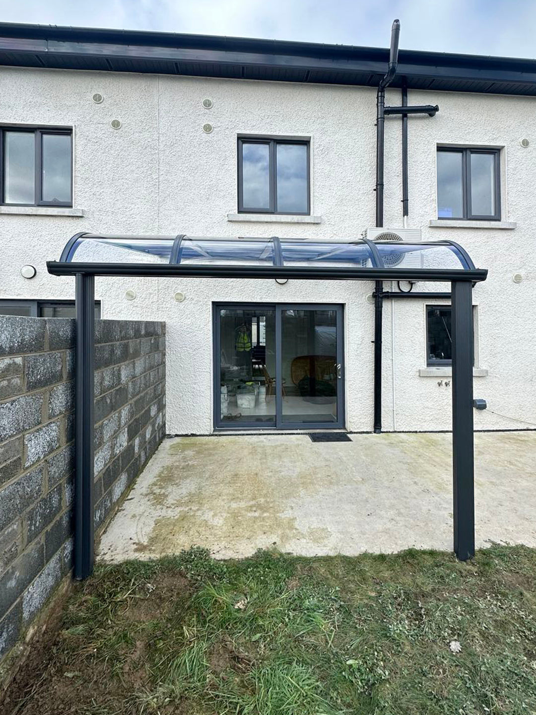 Aluminium canopy installed in Gorey Co Wexford