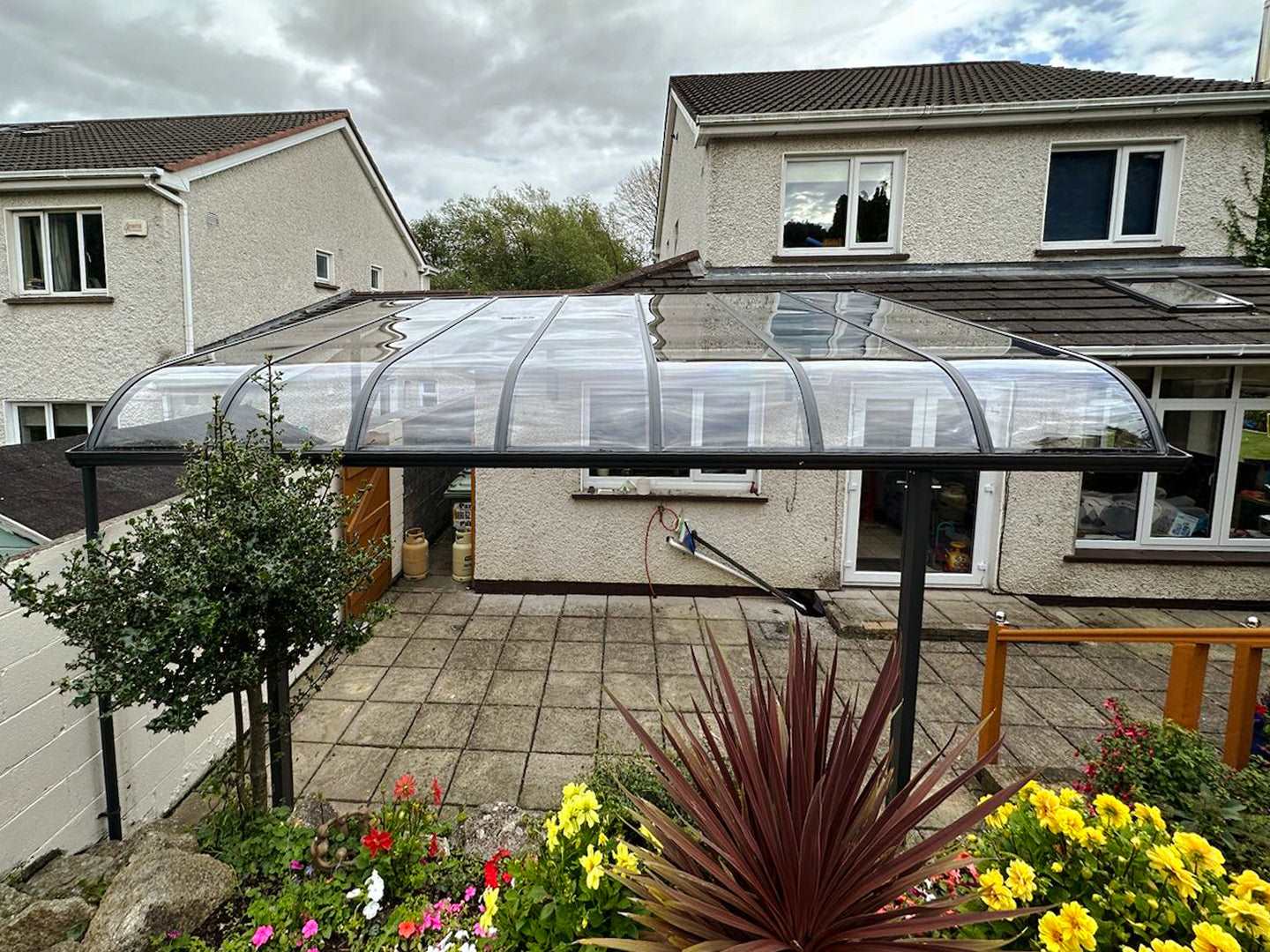 Aluminium canopy installed in Rathfarnham, Dublin 16