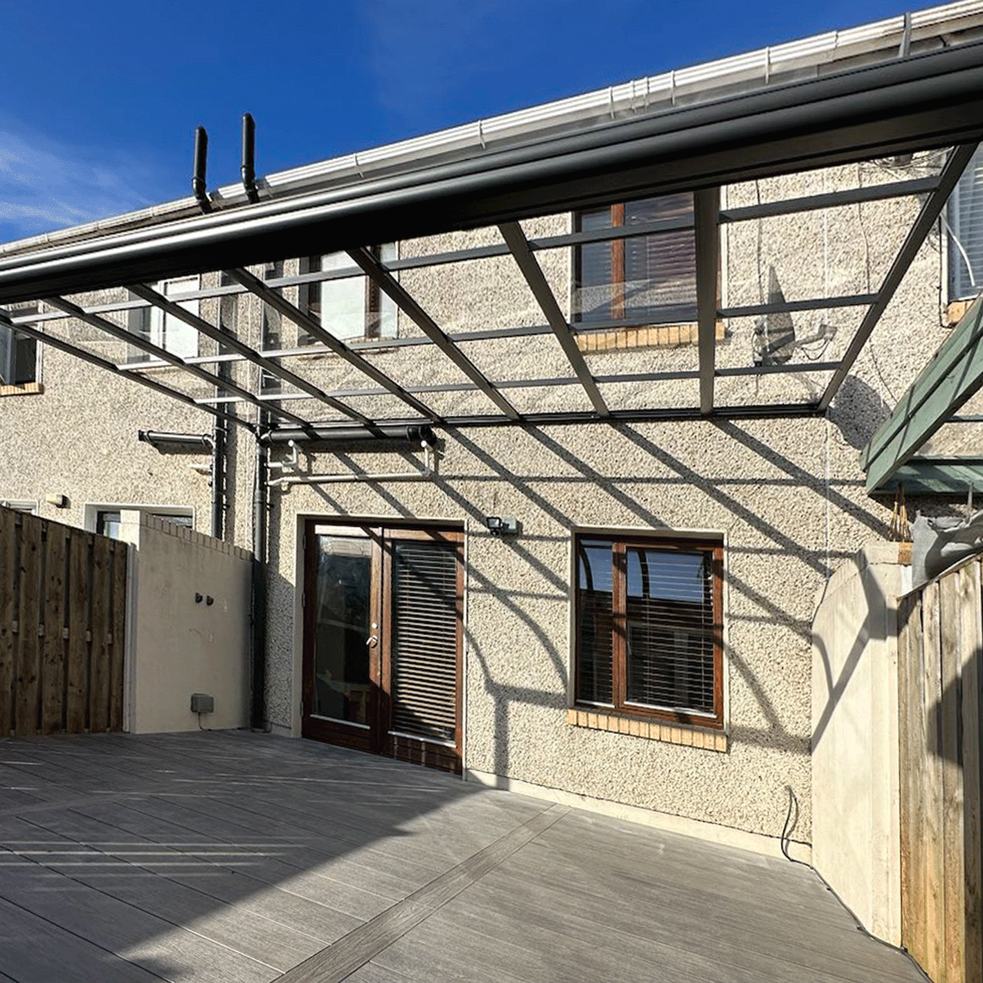 Aluminum canopy installed in Jobstown, Dublin