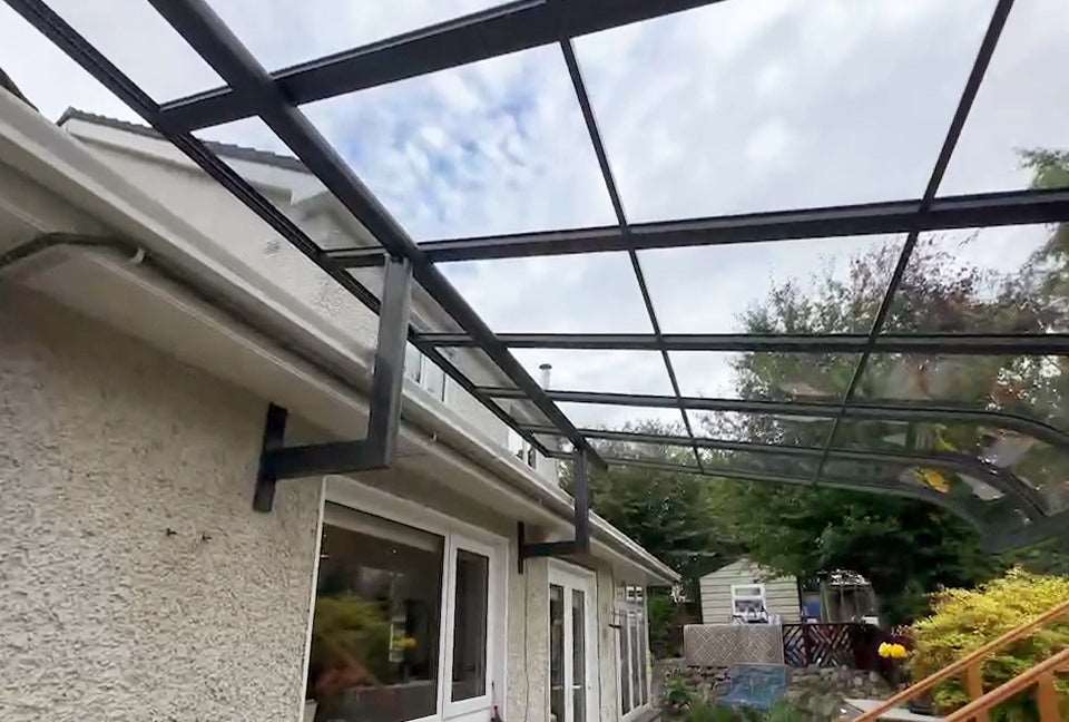 Aluminium canopy installed in Rathfarnham, Dublin 16