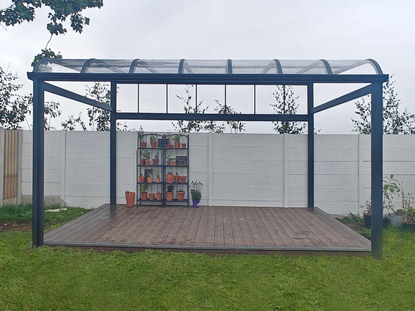 Aluminium canopy in Malahide