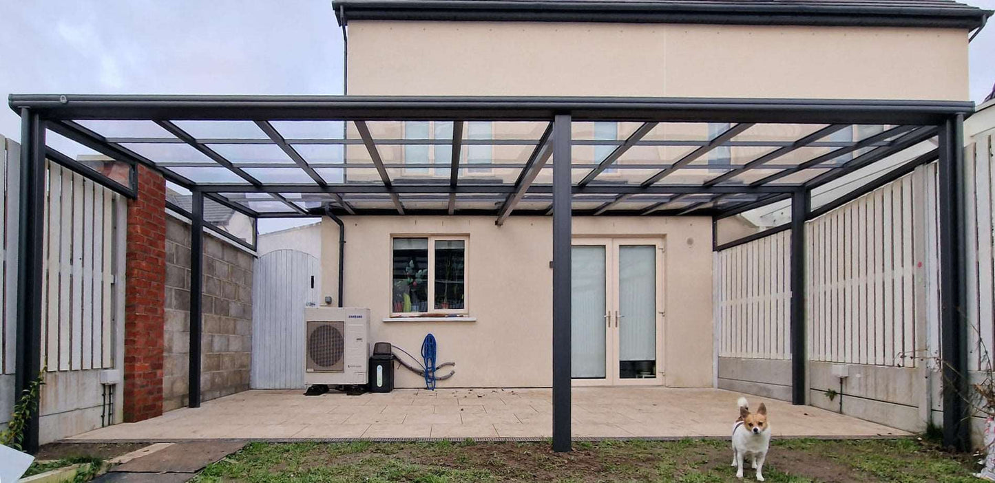 Aluminium canopy installed in Bellingsmore, Dublin 15
