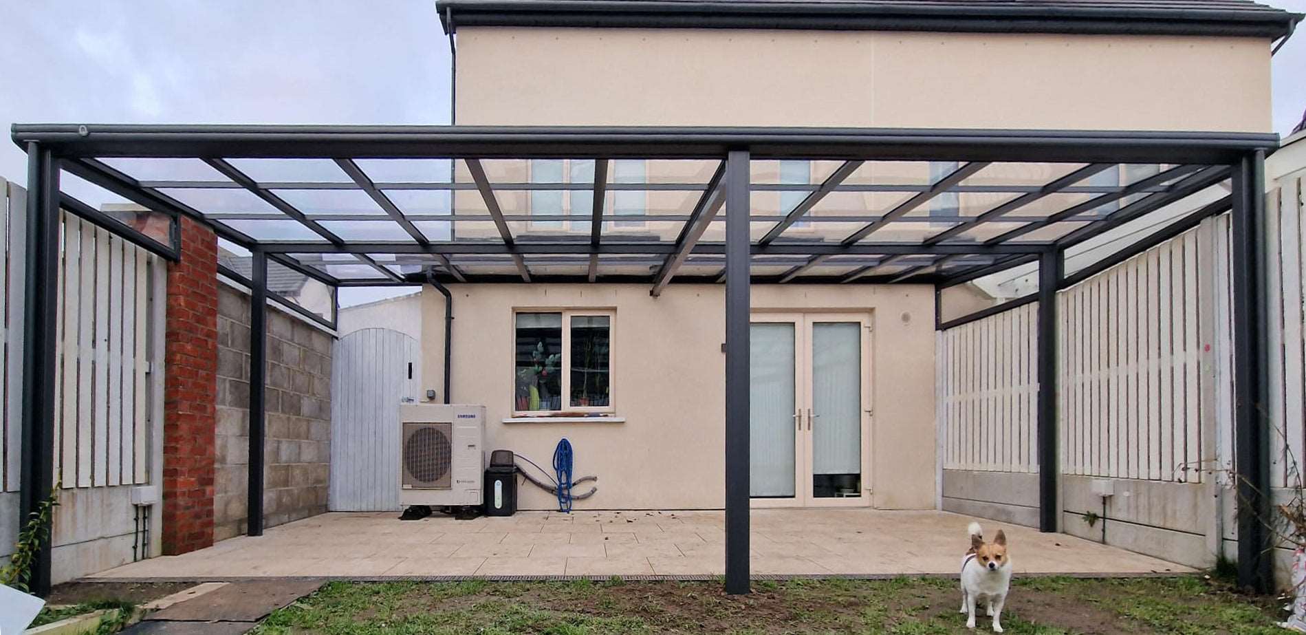 Aluminium canopy installed in Bellingsmore, Dublin 15
