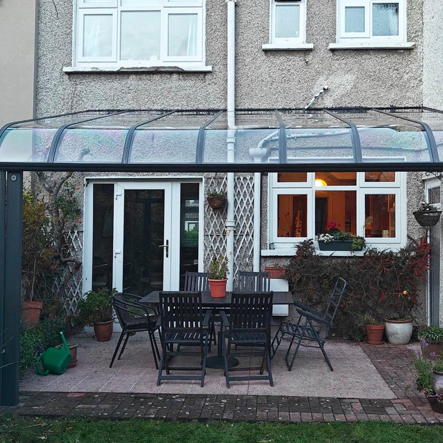 Bespoke aluminium canopy installed in Templeogue Village, Dublin 6W