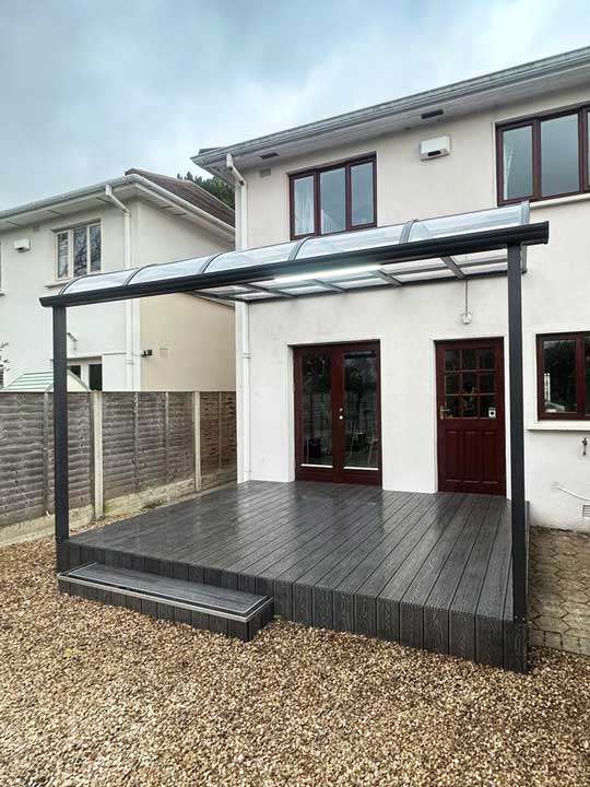 Aluminium canopies in Ireland