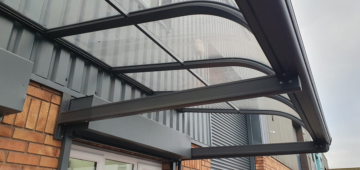 Canopy with composite decking | Alumax HQ