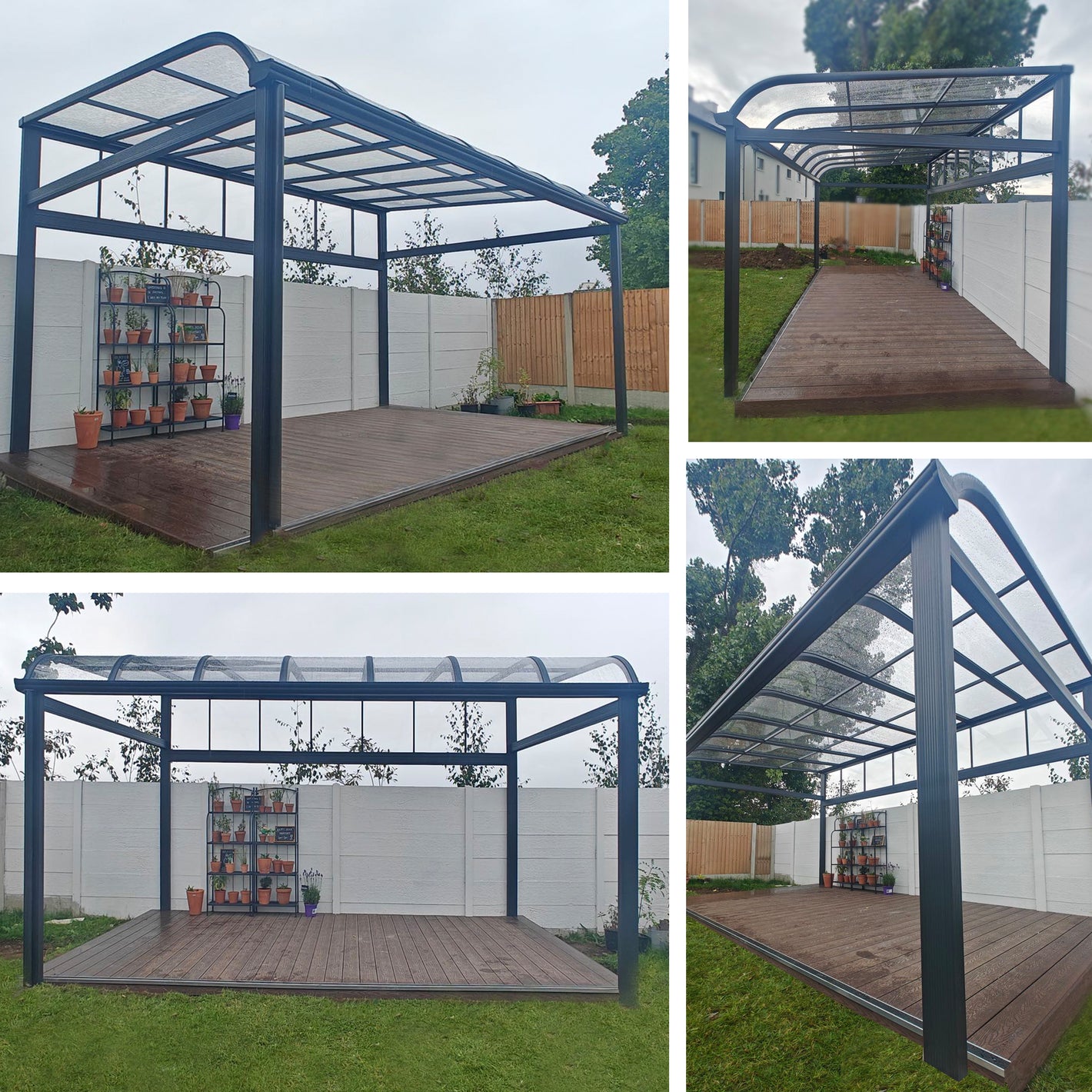 Products Aluminium canopy with composite decking in Malahide