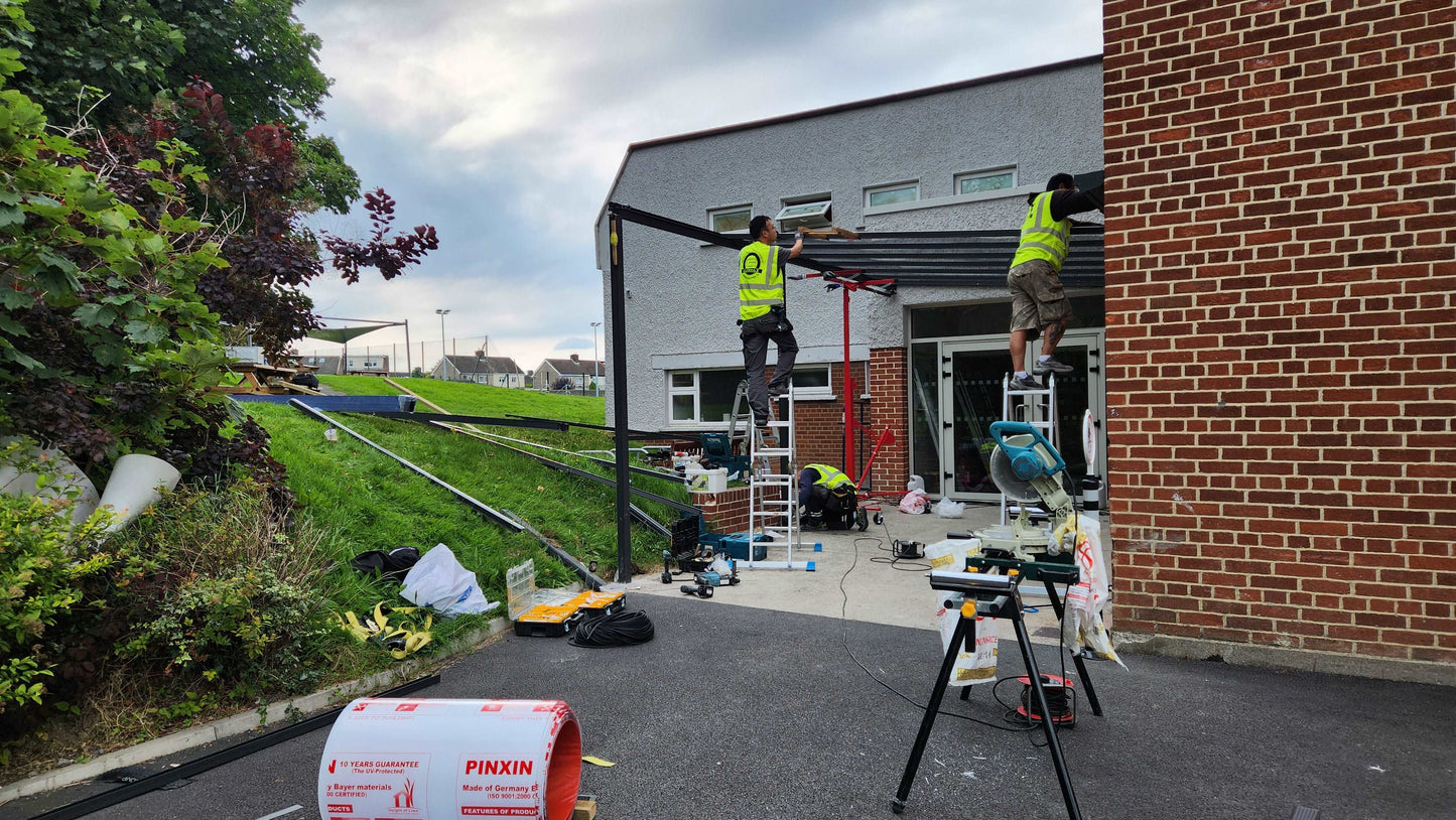 Walkway canopy installed in Donnybrook, Dublin 4, School