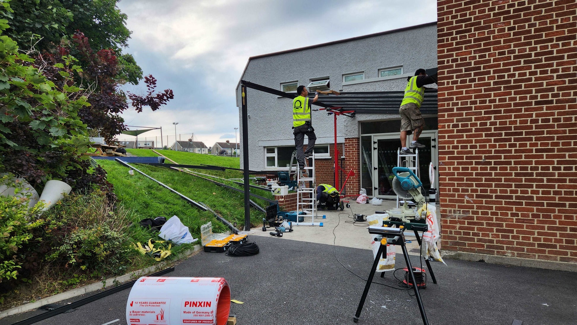 Walkway canopy installed in Donnybrook, Dublin 4, School