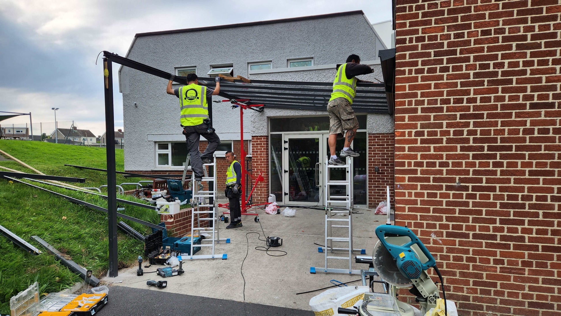 Walkway canopy installed in Donnybrook, Dublin 4, School