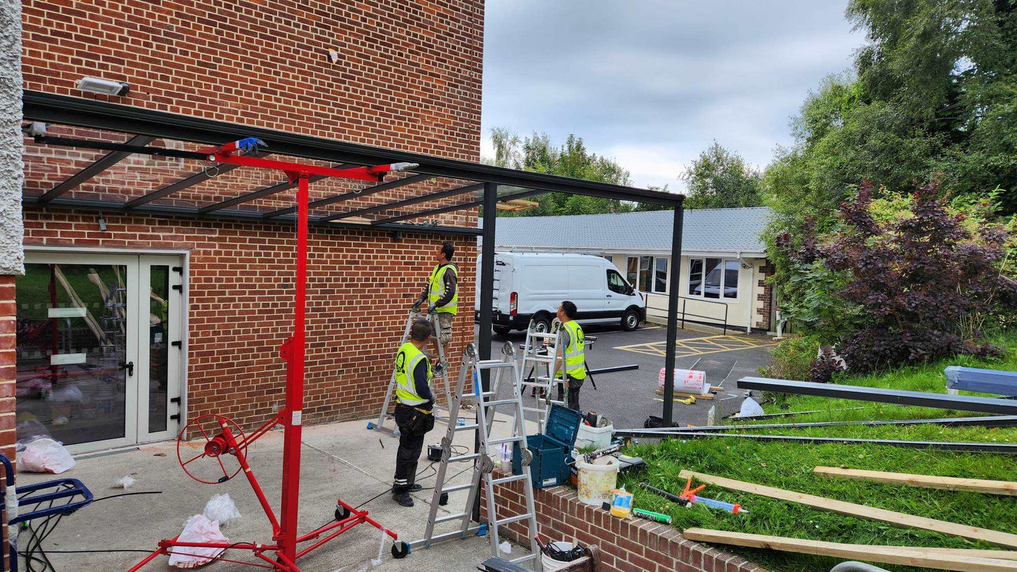 Walkway canopy installed in Donnybrook, Dublin 4, School