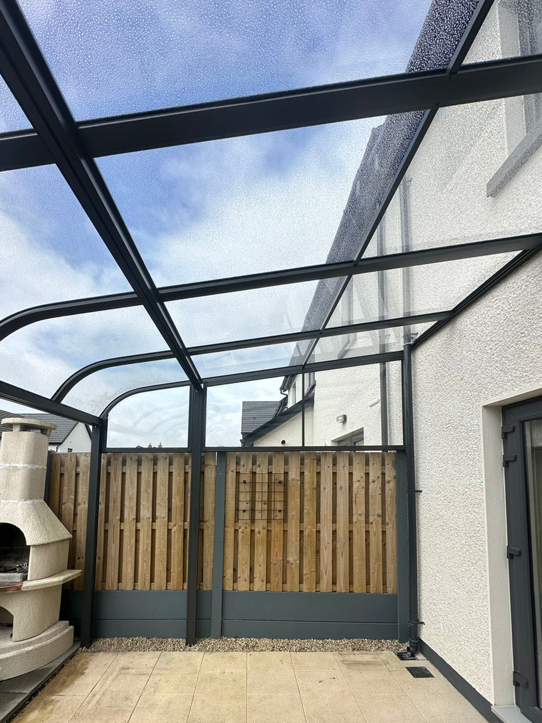 Aluminium Canopy in Lusk, County Dublin