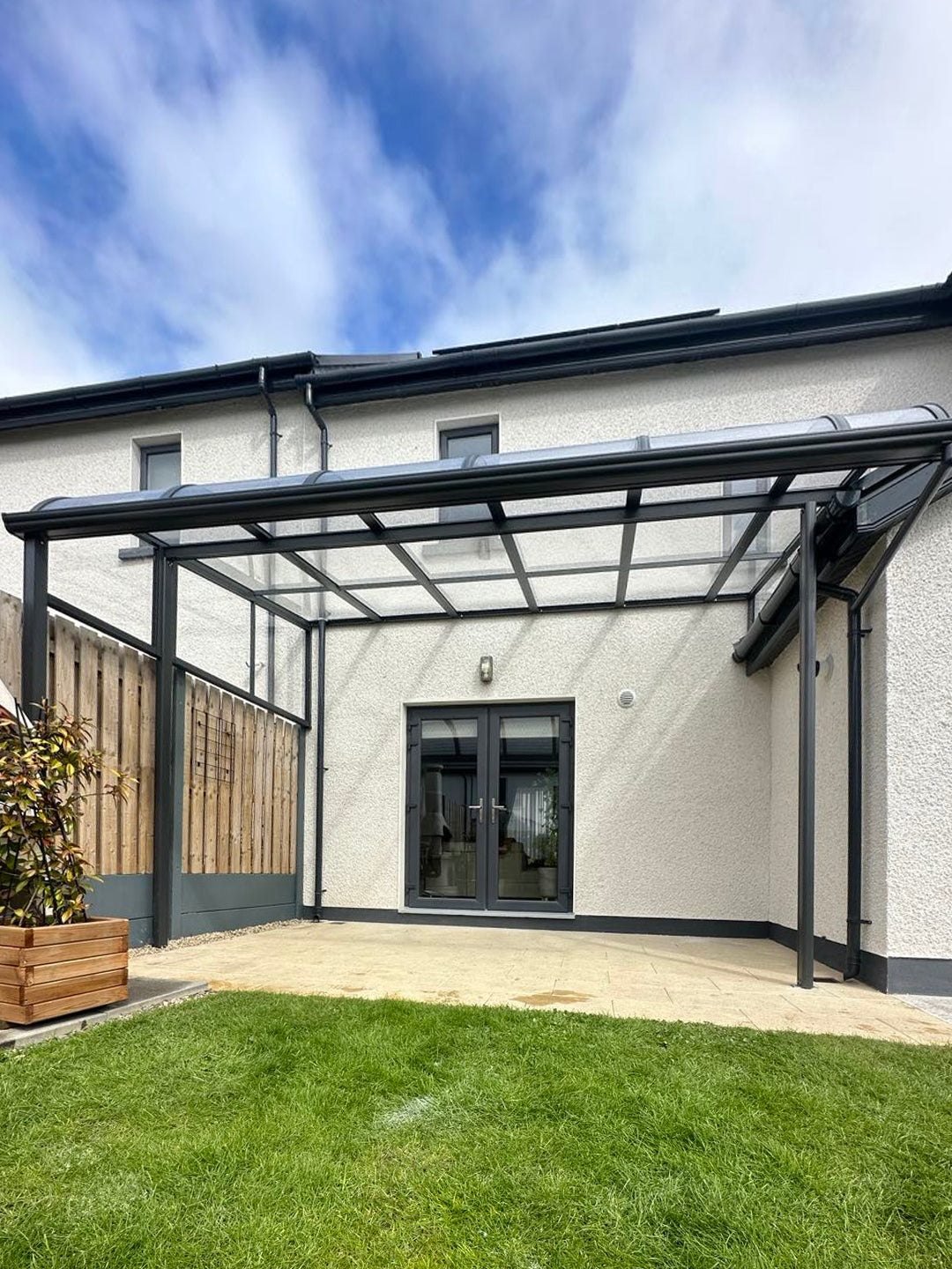 Aluminium Canopy in Lusk, County Dublin