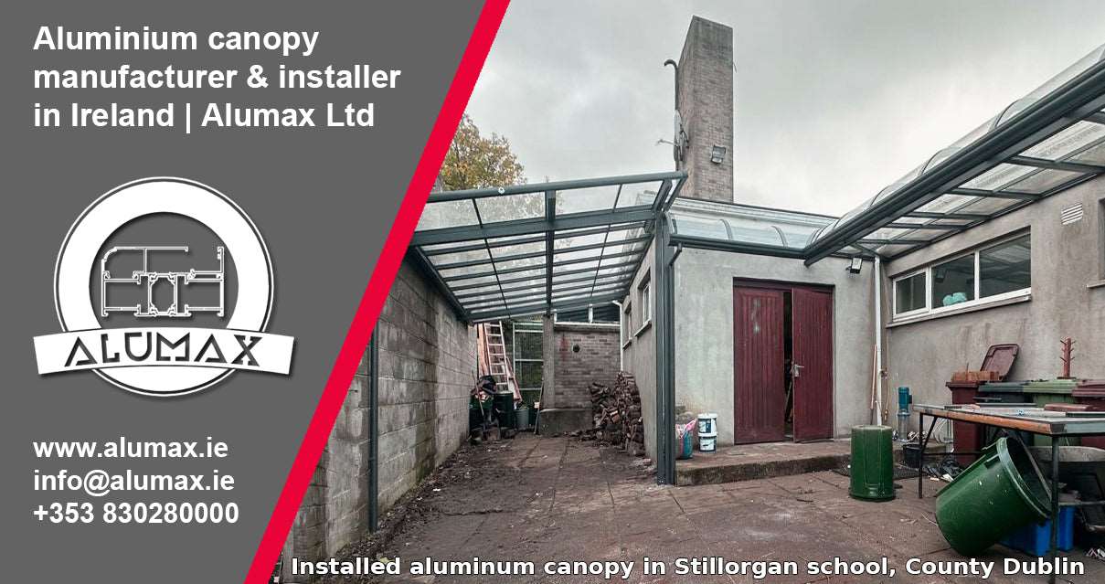 Aluminum Canopy in Stillorgan School County Dublin