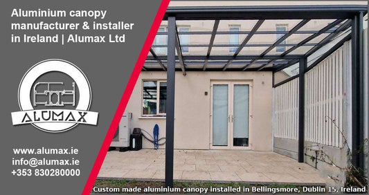 Aluminium canopy installed in Bellingsmore, Dublin 15