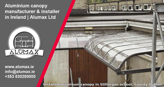 Aluminum Canopy in Stillorgan School, County Dublin