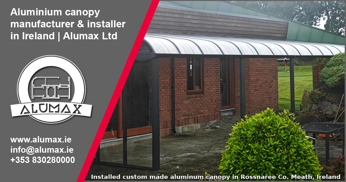 Aluminium Canopy in Rossnaree Co. Meath