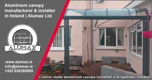Custom made aluminium canopies in ireland