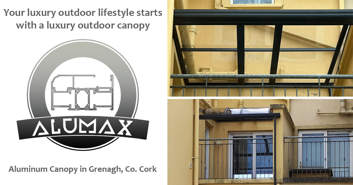 Aluminum Canopy installed in Grenagh, Co. Cork