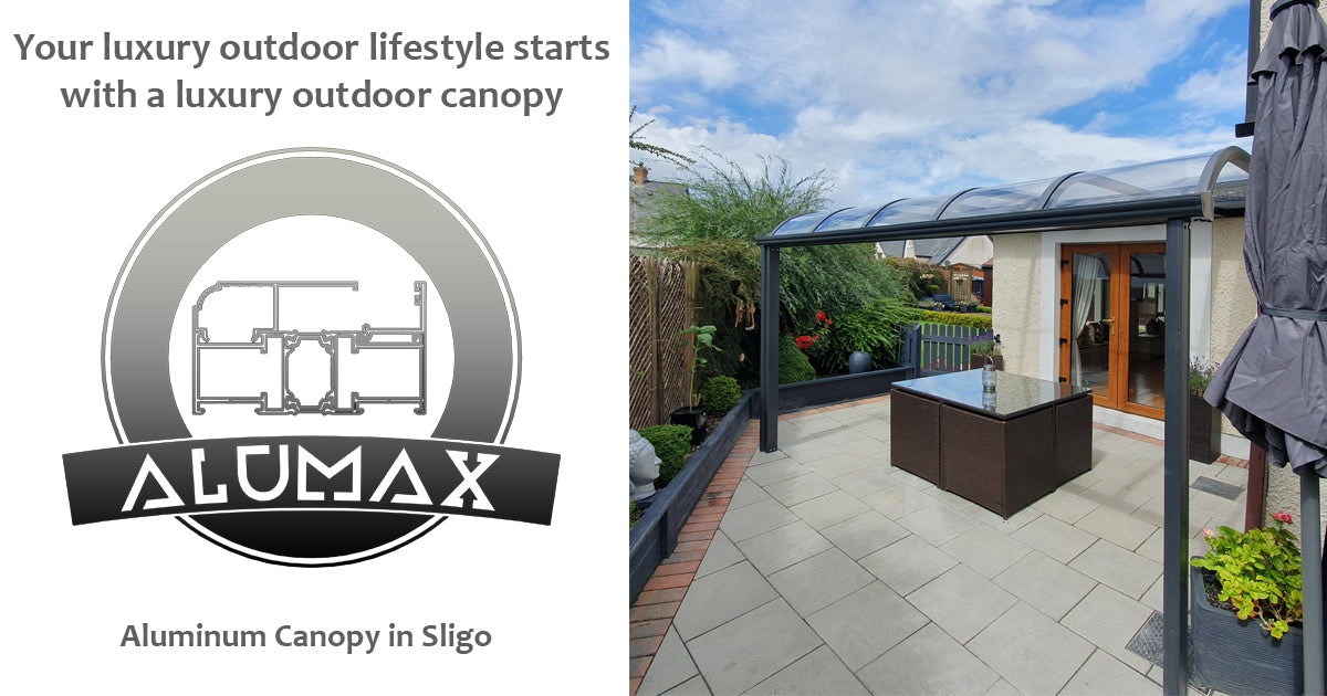 Aluminium canopy installed in Sligo