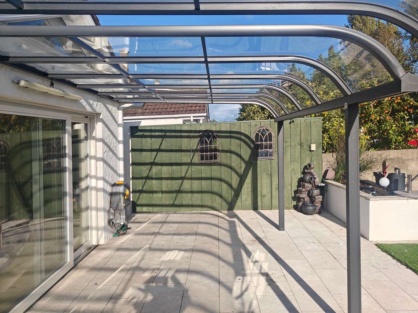 Bespoke aluminum patio canopy in Ireland 