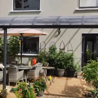 Another aluminium canopy installed in Celbridge Co. Kildare