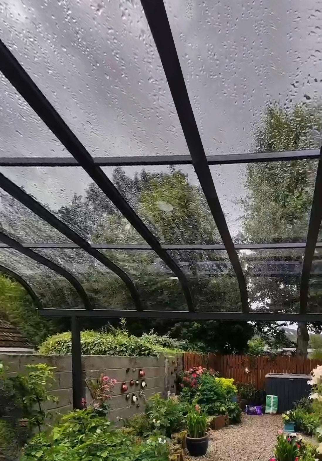 Another aluminium canopy installed in Celbridge Co. Kildare