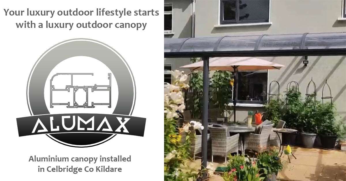 Another aluminium canopy installed in Celbridge Co. Kildare