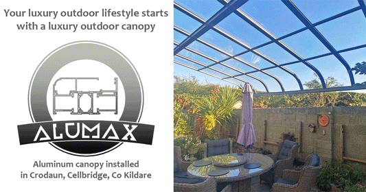 Aluminium canopy in Crodaun, Cellbridge, County Kildare
