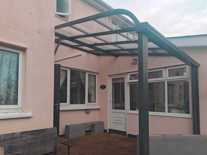 aluminium canopies in Ireland