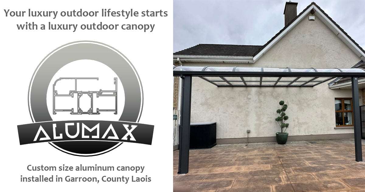 Custom size aluminum canopy in Garroon County Laois