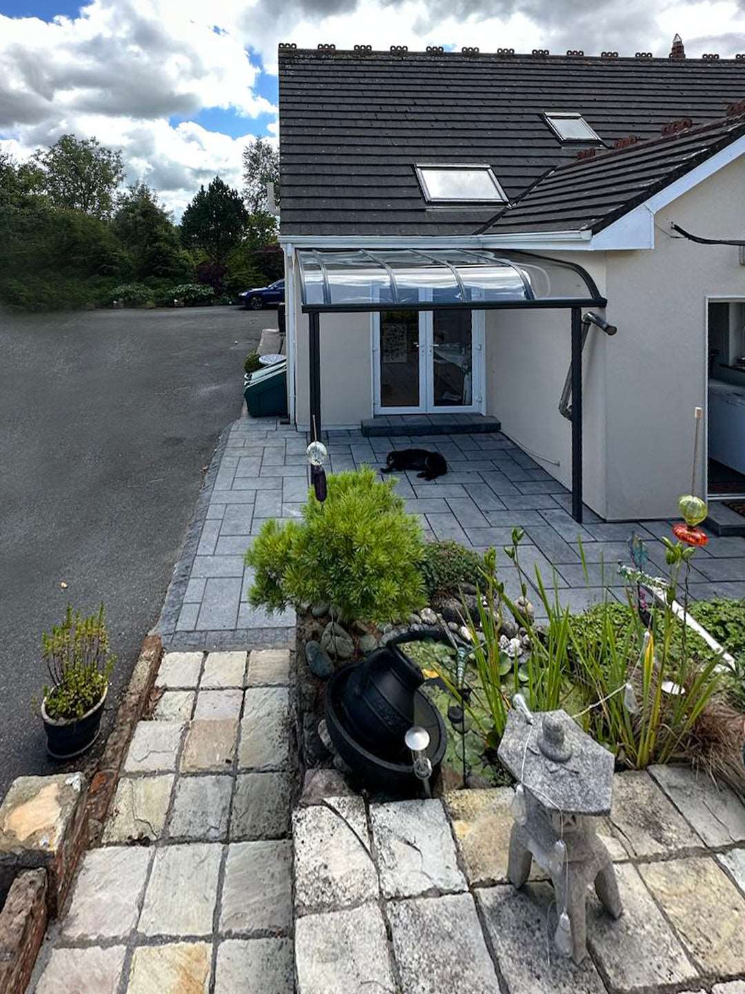 Aluminium canopy installed in Glanmire, Cork