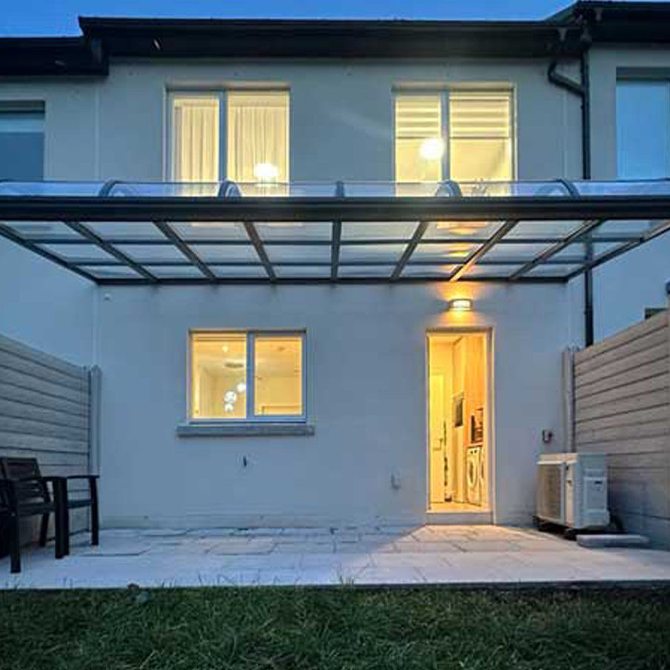 Aluminium canopy installed in Glencullen, Kilgobbin
