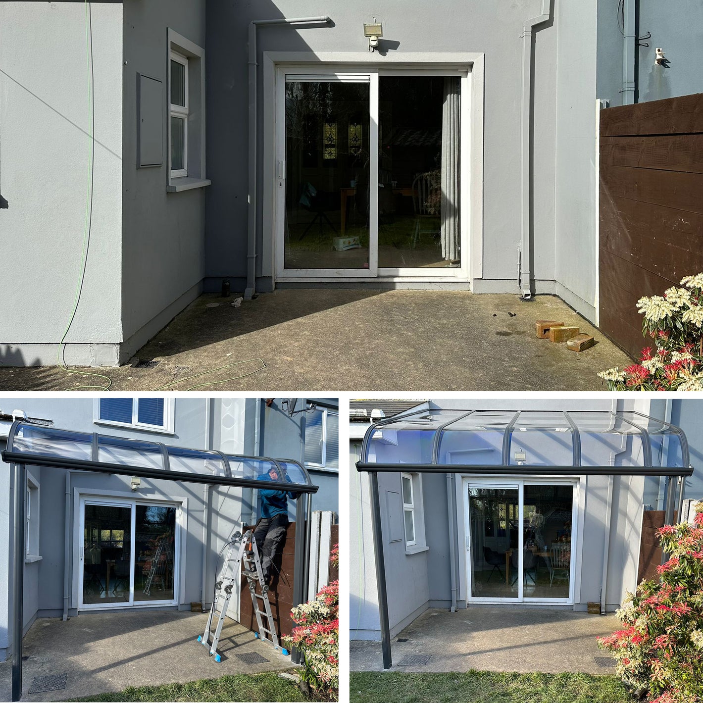 Aluminium canopy in Kinsale
