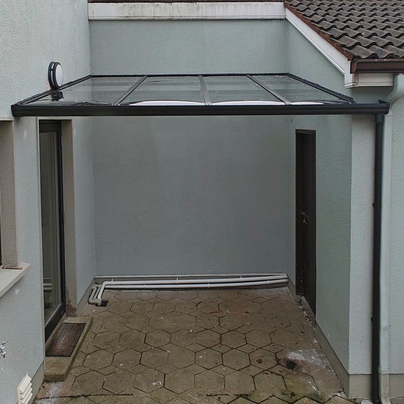Bespoke aluminum canopy in Galway