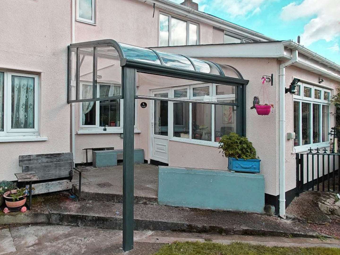 Aluminium Canopy in Kingstown Dublin Ireland.