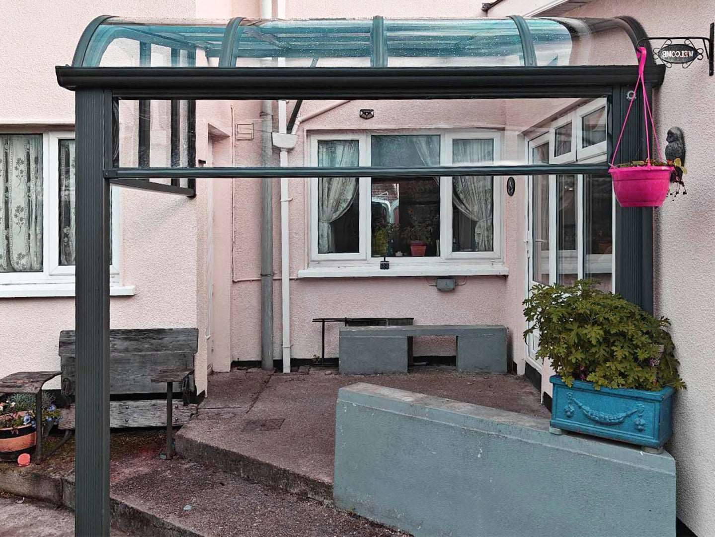 Aluminium Canopy in Kingstown Dublin Ireland.