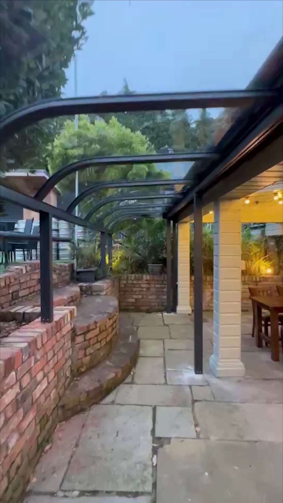 Aluminium canopy installed in Peters Pub, Dunshaughlin, Co Meath