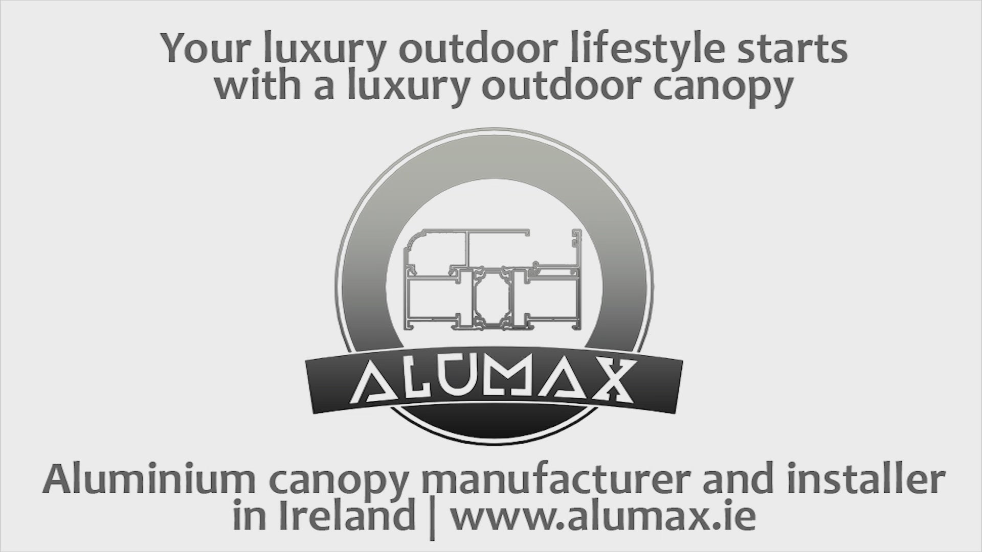 Custom Made Aluminium canopies in Ireland