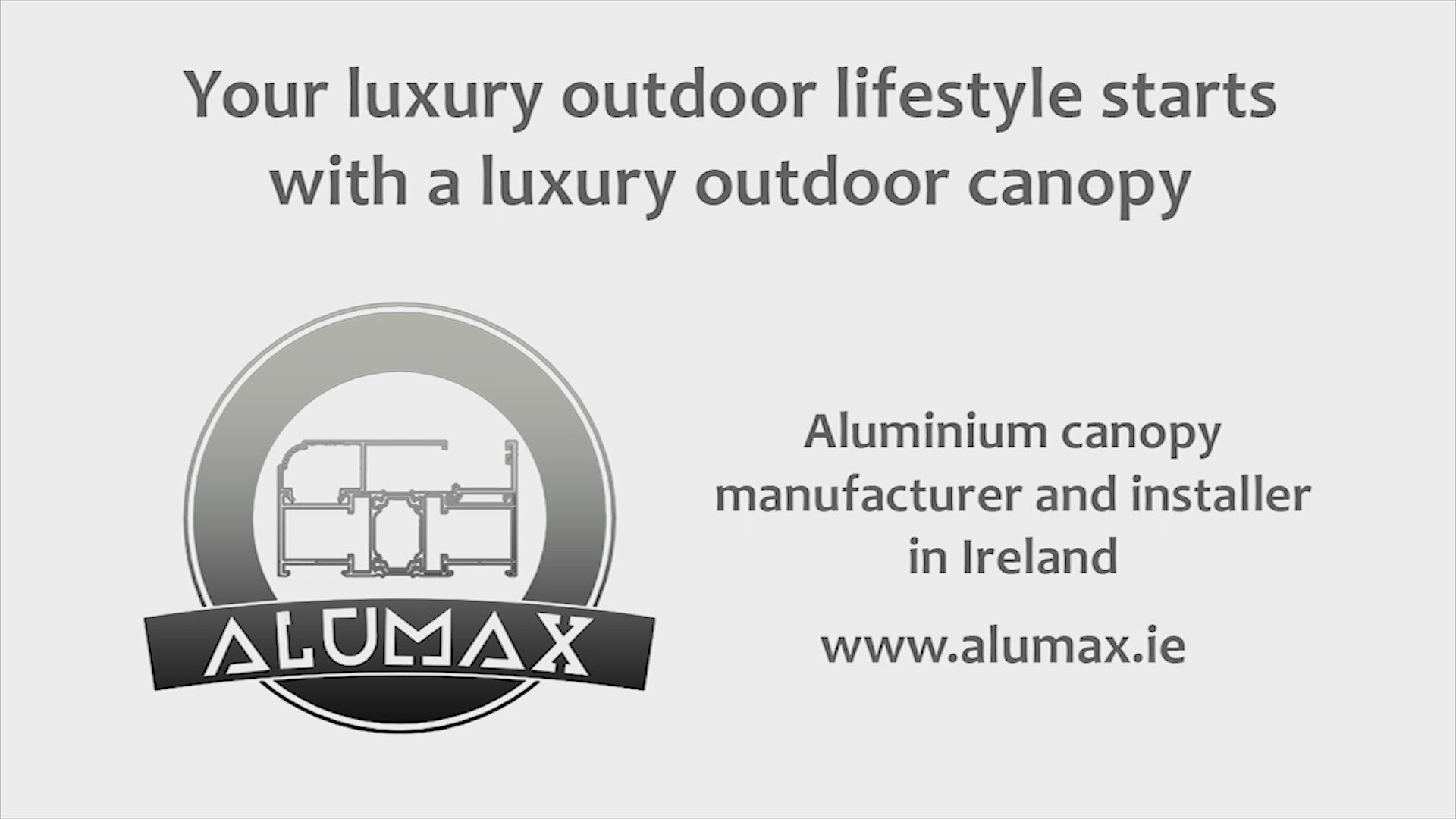 aluminium canopy manufacturer and installer in Ireland