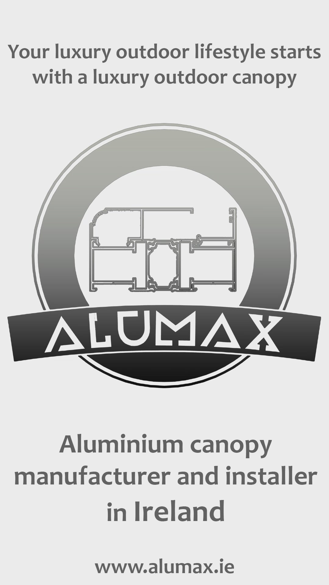 Aluminum canopy installed in Cabins Ireland, Naas Rd, Inchicore, Dublin
